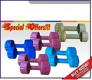 Body Maxx 30Pvc 30 Kg Pvc Dumbells(1Kg+2Kg+3Kg+4Kg+5Kg) 